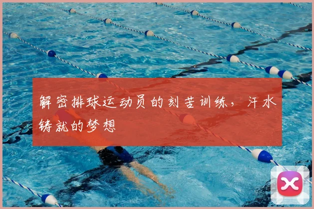 解密排球运动员的刻苦训练，汗水铸就的梦想